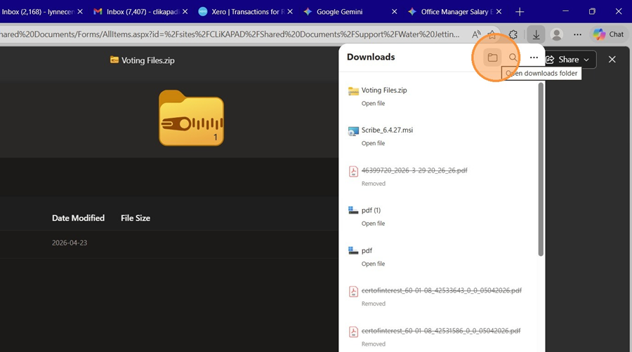 How do I access the new course files?